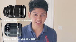 Constant vs Variable Aperture Lenses - CamCrunch Tutorial