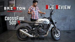 Brixton Crossfire 500X Ride Review - The Best Scrambler? Walkaround & Full Test Ride! | Hindi |