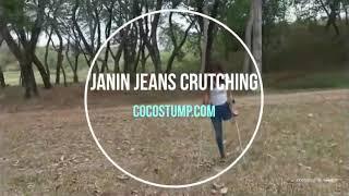 Janin Jean Crutching (Cocostump.Com) #Amputee #Oneleg #Cruches #Disabled #Stumps