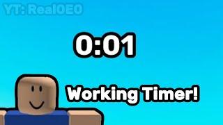 How To Make A WORKING TIMER In Roblox Studio! @Real0E0