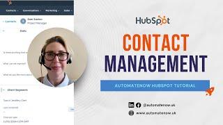Contact Management in HubSpot