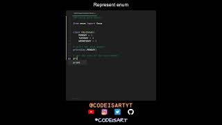 Represent enum in Python | Python Examples | Python Coding Tutorial | Python Coding Interview