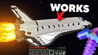 I Built a Rocket in Minecraft (it works)