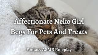 Affectionate Neko Girl Begs For Pets & Treats [F4A] [Cute] [Silly] [Bell SFX] [Audio Roleplay]