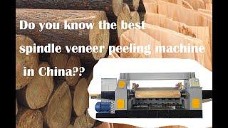 The best quality spindle veneer peeling machine in China hydraulic veneering machine for face veneer