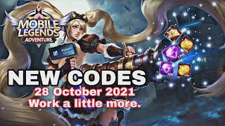 New Redeem CD-KEY Mobile Legends Adventure | October 2021