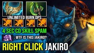 WTF 100% Hybrid Magic Right Click Revenant Parasma Solo Mid Jakiro 4 Sec CD Skill Spam Dota 2