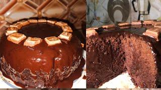 Bakery style chocolate cake without oven beaterby kitchen with warda #choclatecake #cakes#chocolate