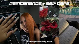 fall maintenance + self care vlog! | ginger hair, nail appt, relaxing bed routine, treating myself