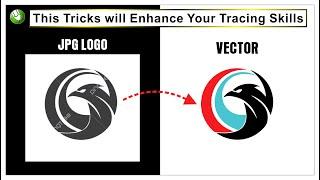 How to Trace or Convert any JPG Logo To Vector | Learn Coreldraw Tracing Tips | CorelwaliSarkar