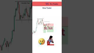 New Trader VS Pro Trader | Trading Psychology | Intraday Trading | #trading #forex #shorts