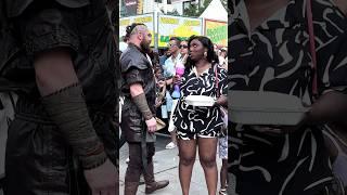 Ragnar Lothbrok Walking in Public #reactionvideo #reaction #cosplay #shortvideo #shorts