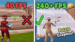 How to get POTATO GRAPHICS in Fortnite (FIXED GROUND) *0 DELAY*