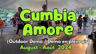 Cumbia Amore Line Dance (Outdoor Demo / Démo en plein air / Montréal August  - Août 2024)