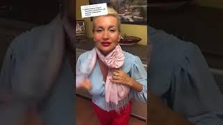 Как завязать шарфик.Романтический образ