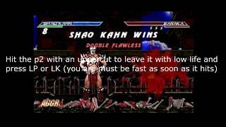 Ultimate Shao Kahn  - 2 new secret brutalities test  - MKP 4 1 S2 final