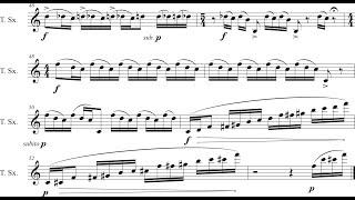 Jack Frederick - Etude Book 1 ('Trichord Studies') for Tenor Saxophone (2024) [Score-Video]