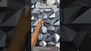 Easy to Installation... Symmetry 3D Wall panels#decor #wall #wallart #walldecor  :- +91 8200075431