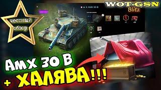 ВАУ! ХАЛЯВНЫЙ ПРЕМ! и AMX 30 B - ЧЕСТНЫЙ ОБЗОР! Стоит купить за 17500? в wot Blitz 2023 | WOT-GSN