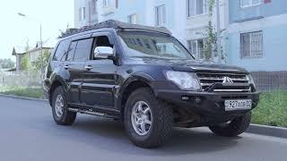 Mitsubishi Pajero 4 силовой бампер, багажник и подножки от Armortechkz