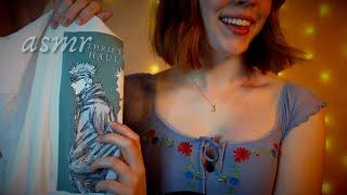 ASMR ◦Thrift Store Haul: Whisper Ramble & Fabric Sounds