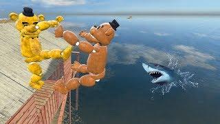 Garry's Mod not ordinary ragdolls [Freddy VS Golden Freddy]