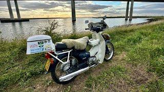 honda C90 top speed run