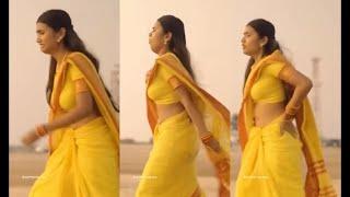 Tamil Serial Actress Varshini Saree Rare Navel