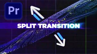 EASY Split Slice Transition Tutorial in Premiere Pro Split Screen Transition