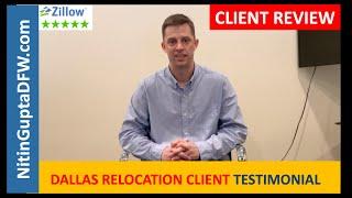 Dallas Relocation Realtor Client Testimonial Review