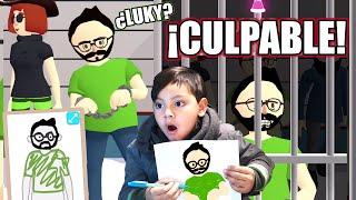 Karim Dibujando al Ladron | Mi papá es el Culpable? | Juegos Karim Juega