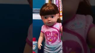 Baby Born Gül, müzik dinliyor. Kız oyunları  #kızvızvız  #oyuncakbebek