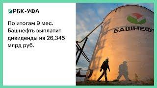 По итогам 9 мес. Башнефть выплатит дивиденды на 26,345 млрд руб.