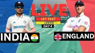 India vs England, 1st Test, Day 4 | Live Cricket Match Today | IND vs ENG Live Match Today