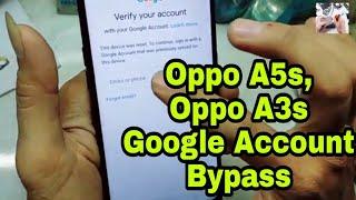 OPPO A5S, A3s GOOGLE ACCOUNT BYPASS