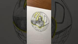 How to draw fish eye perspective | five point perspective drawing | pencilsketch #pencildrawing #art