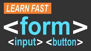 HTML form Tag Tutorial with input, textarea, select, button, and label Tags