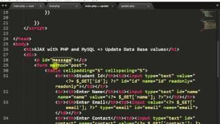 Update Data into MySQL Database using jQuery + AJAX + PHP