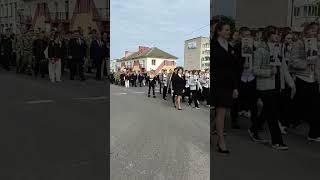 шествие в День Победы (г. Любань, Минская область, Беларусь)