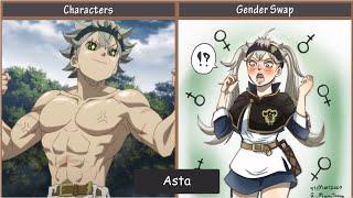 Black Clover Characters Gender Swap