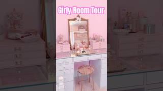 Girly Pink Room Tour 🩷 #pinkroom #girlyaesthetic #pinkaesthetic #pinkdecor #decorideas