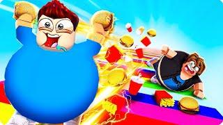 РОБЛОКС НО ЧЕМ Я ТОЛЩЕ ТЕМ Я БЫСТРЕЕ! ШЕДИ Roblox Fat Race