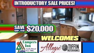 15Sec Campers Inn Mocksville   Welcomes Allegro by Tiffin