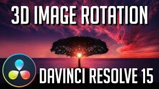 How to Make an Image 3D and Rotate it on X Y Z Axis | DaVinci Resolve 15 Fusion Tutorial