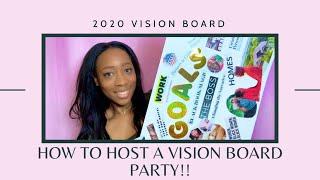 How To Host A Vision Board Party + Vision Board Party Prep Vlog