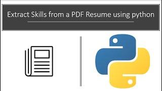 Extract Skills from a PDF Resume using python