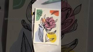 Day 8/10 Daily Boho Art Pastel Color Acrylic Painting | Easy Canvas Drawing #asmr #satisfyingart