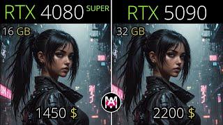 RTX 5090 VS RTX 4080 SUPER | R7 7800X3D | : TEST IN 20 GAMES | 1080P | 2K | 4K