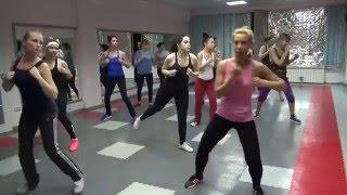 Тренировка Тай-бо. Боевая аэробика. Tae-bo fitness.