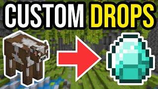 How To Make Cutom Mob Drops In Minecraft Bedrock! (No Mods!)